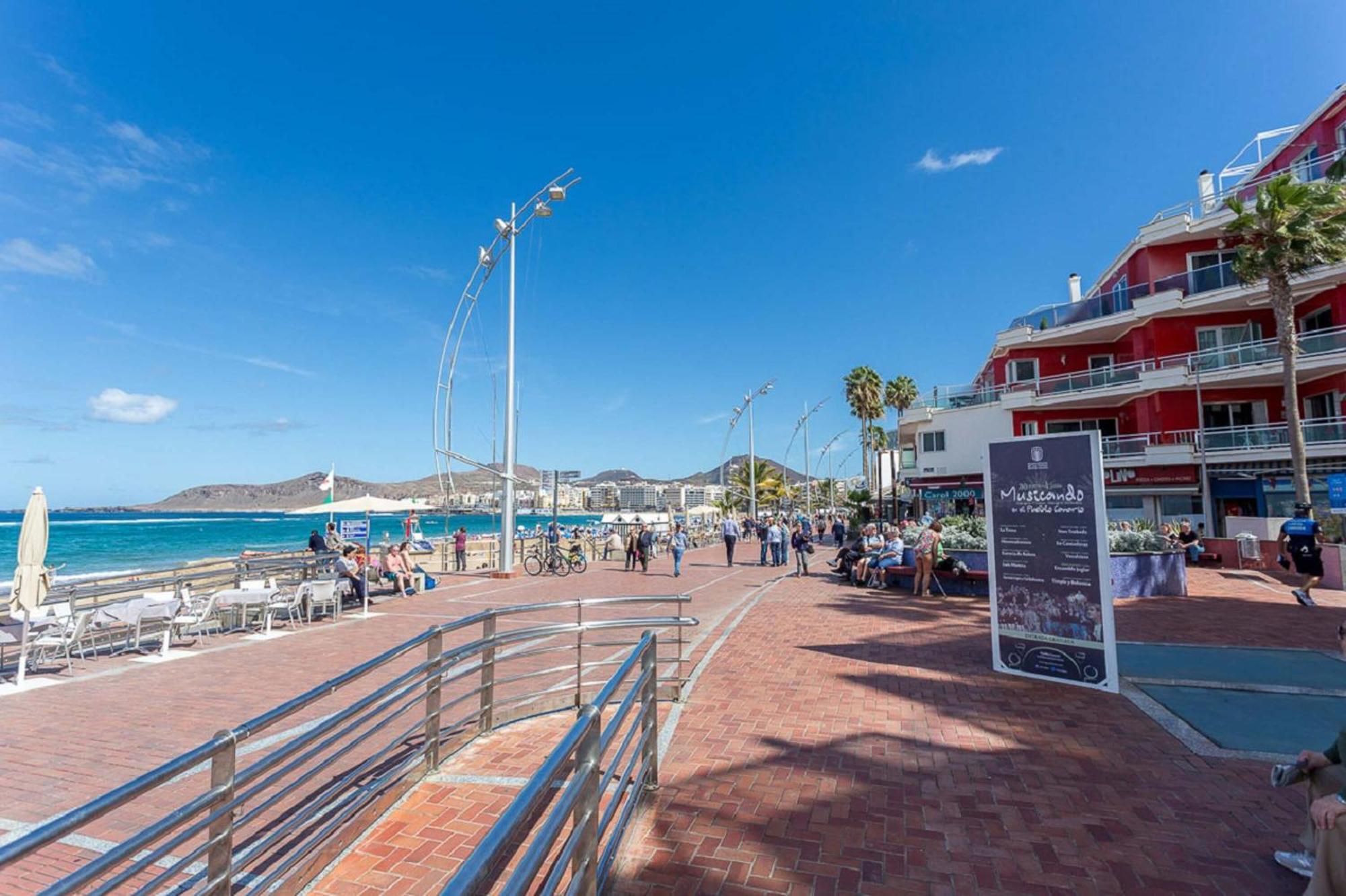Estudio Con Balcon Playa Las Canteras Las Palmas de Gran Canaria Exterior foto